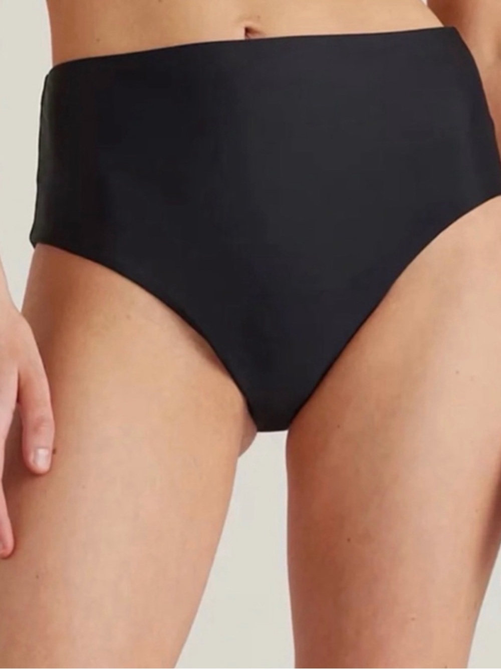 Women's Quince Black Bikini Bottoms NEW with tags Size Large